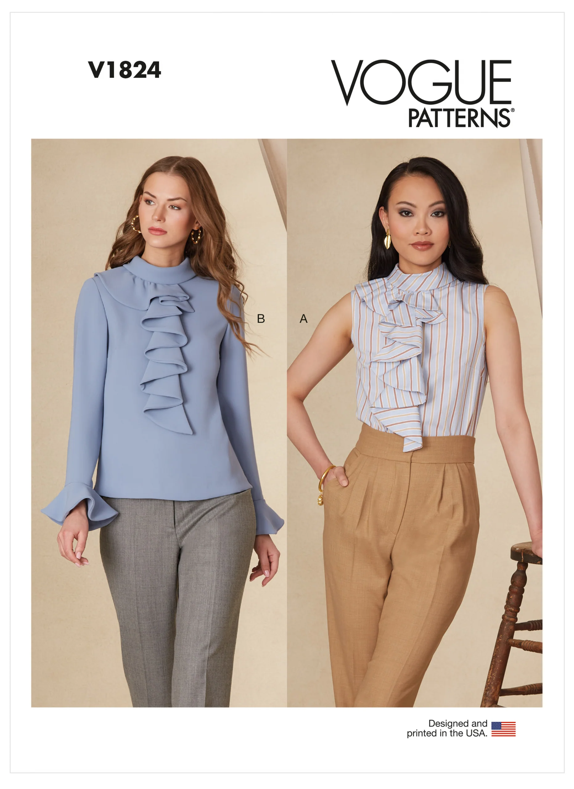 Vogue Blouses V1824 - Image 2
