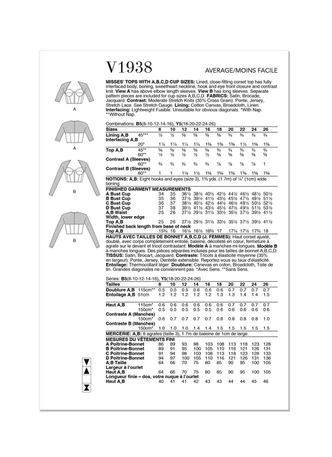 Vogue Corset Tops V1938 - Image 9