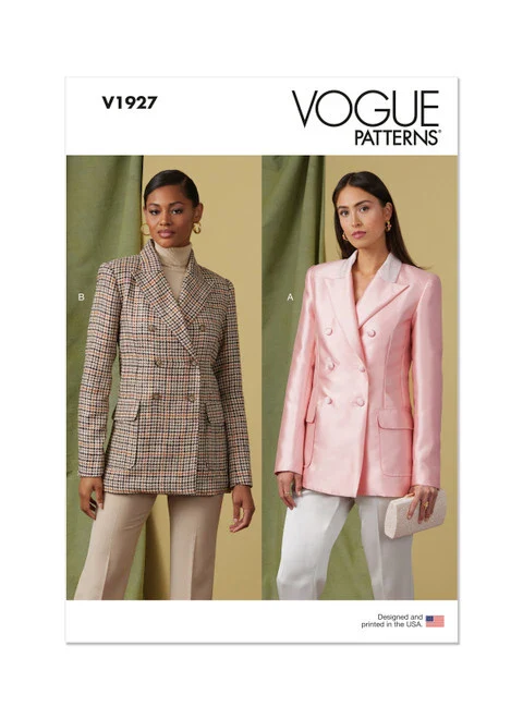 Vogue Double-Breasted Jacket V1927 - Image 2