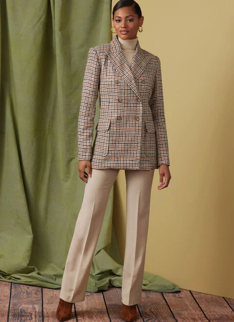 Vogue Double-Breasted Jacket V1927 - Image 5