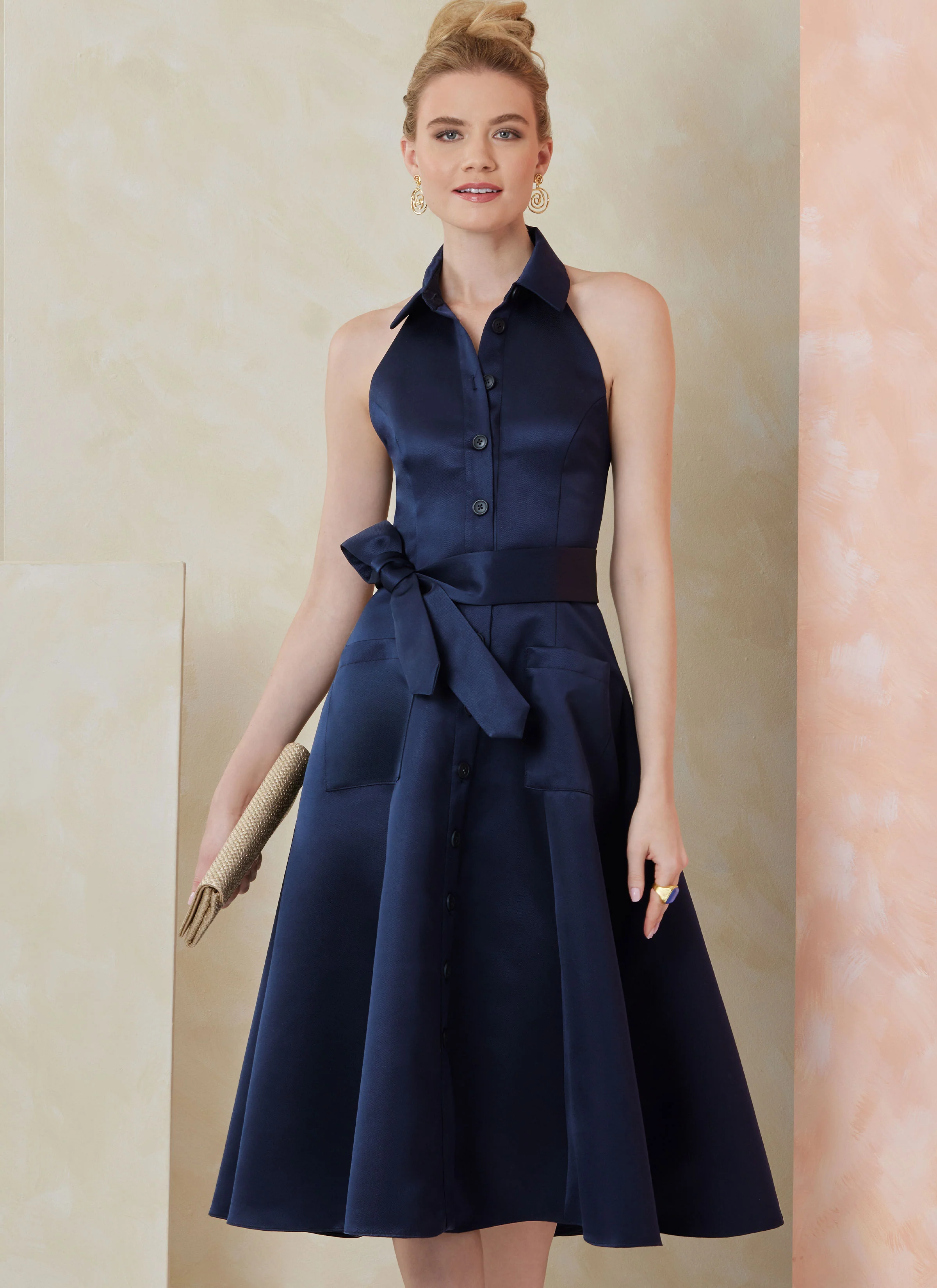 Vogue Dress and Tie Belt V2103 - Image 4