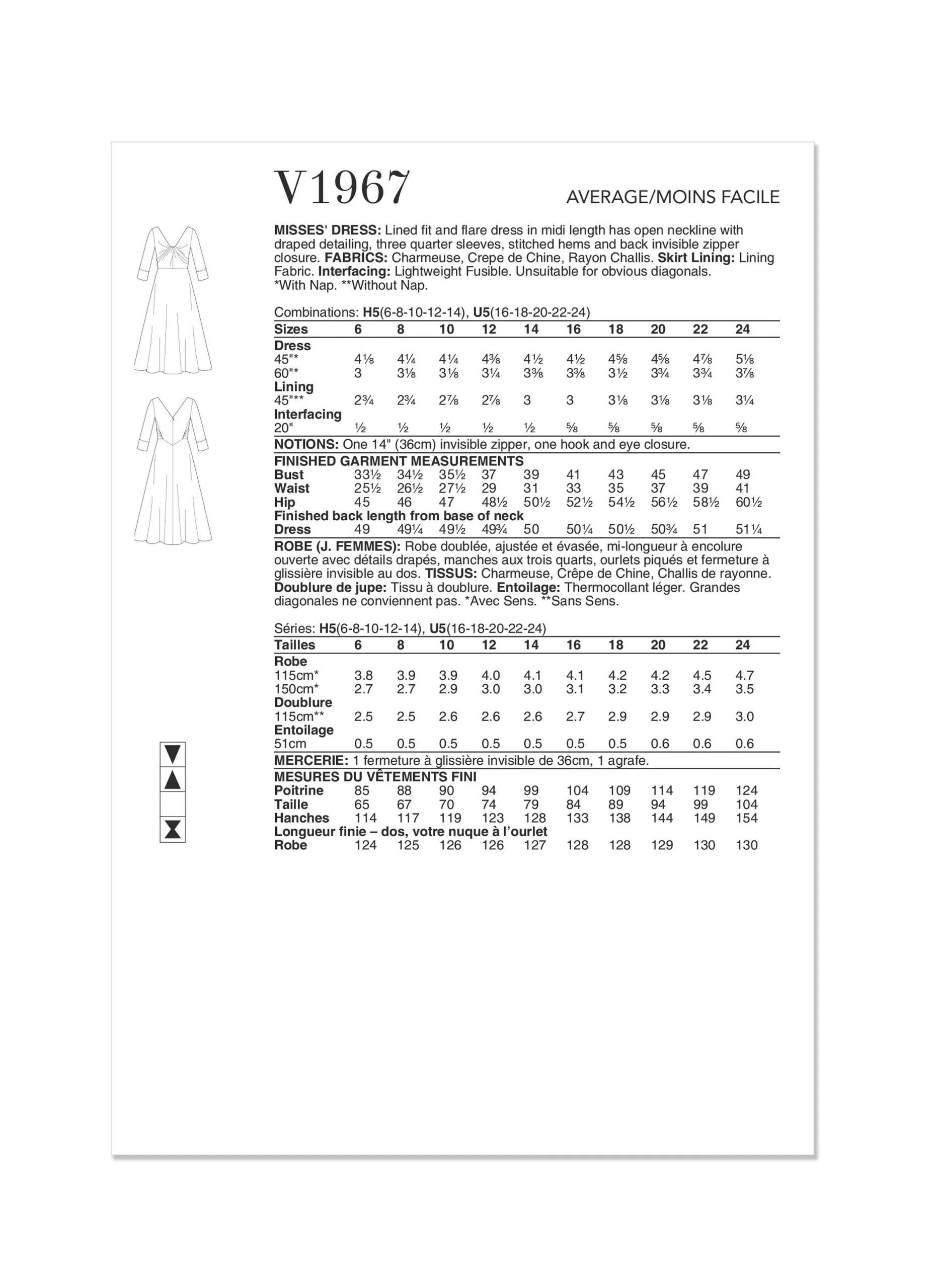Vogue Dress V1967 - Image 6