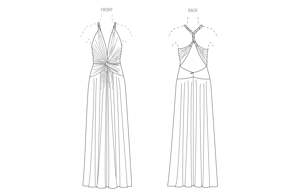 Vogue Gown V2110 - Image 4