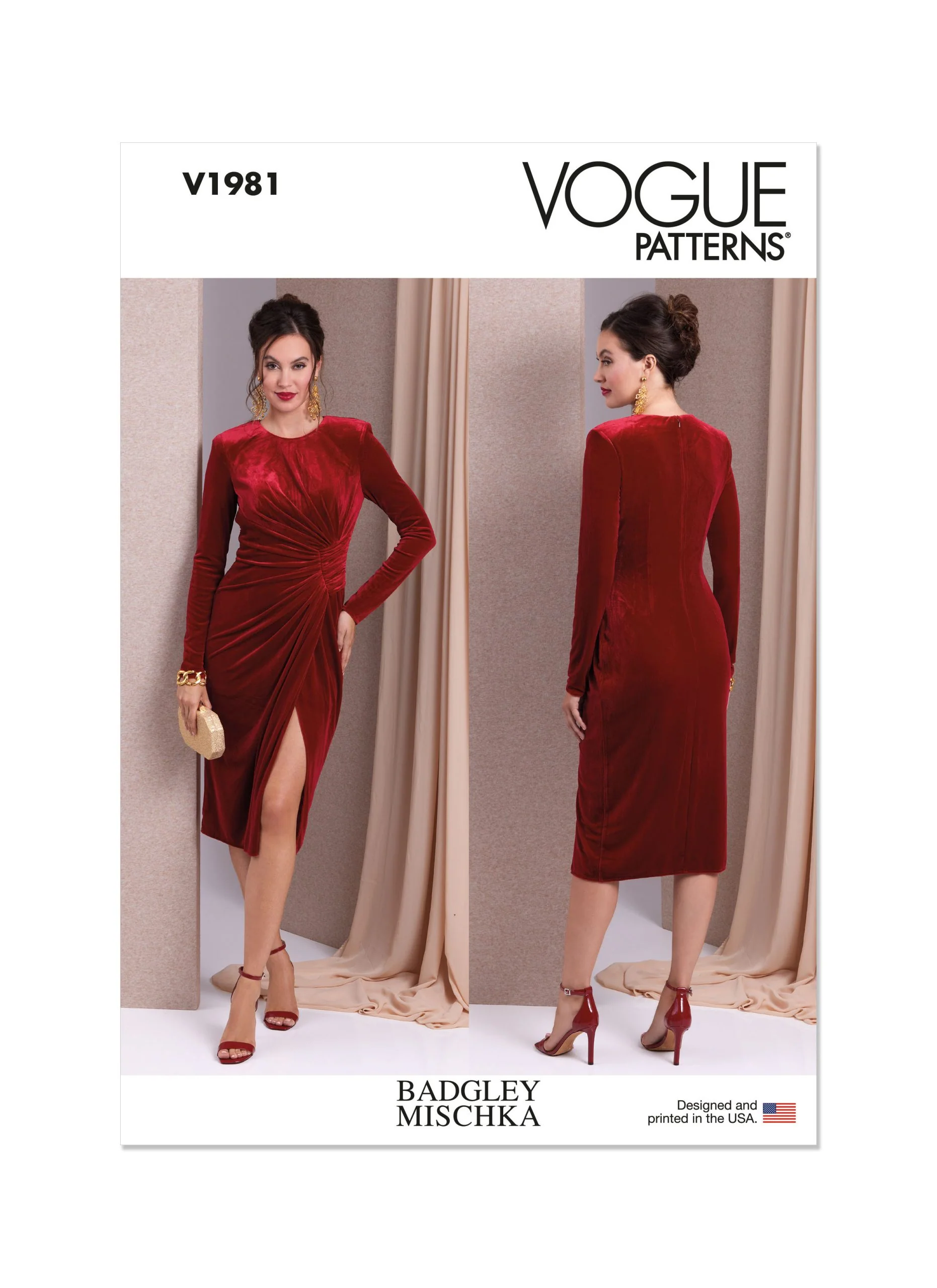 Vogue Knit Dress V1981 - Image 2