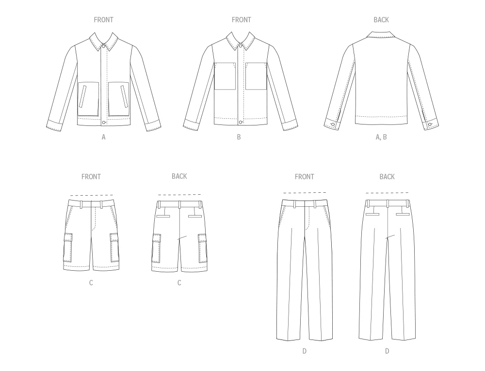 Vogue Men's Jacket, Shorts & Trousers V2022 - Image 8