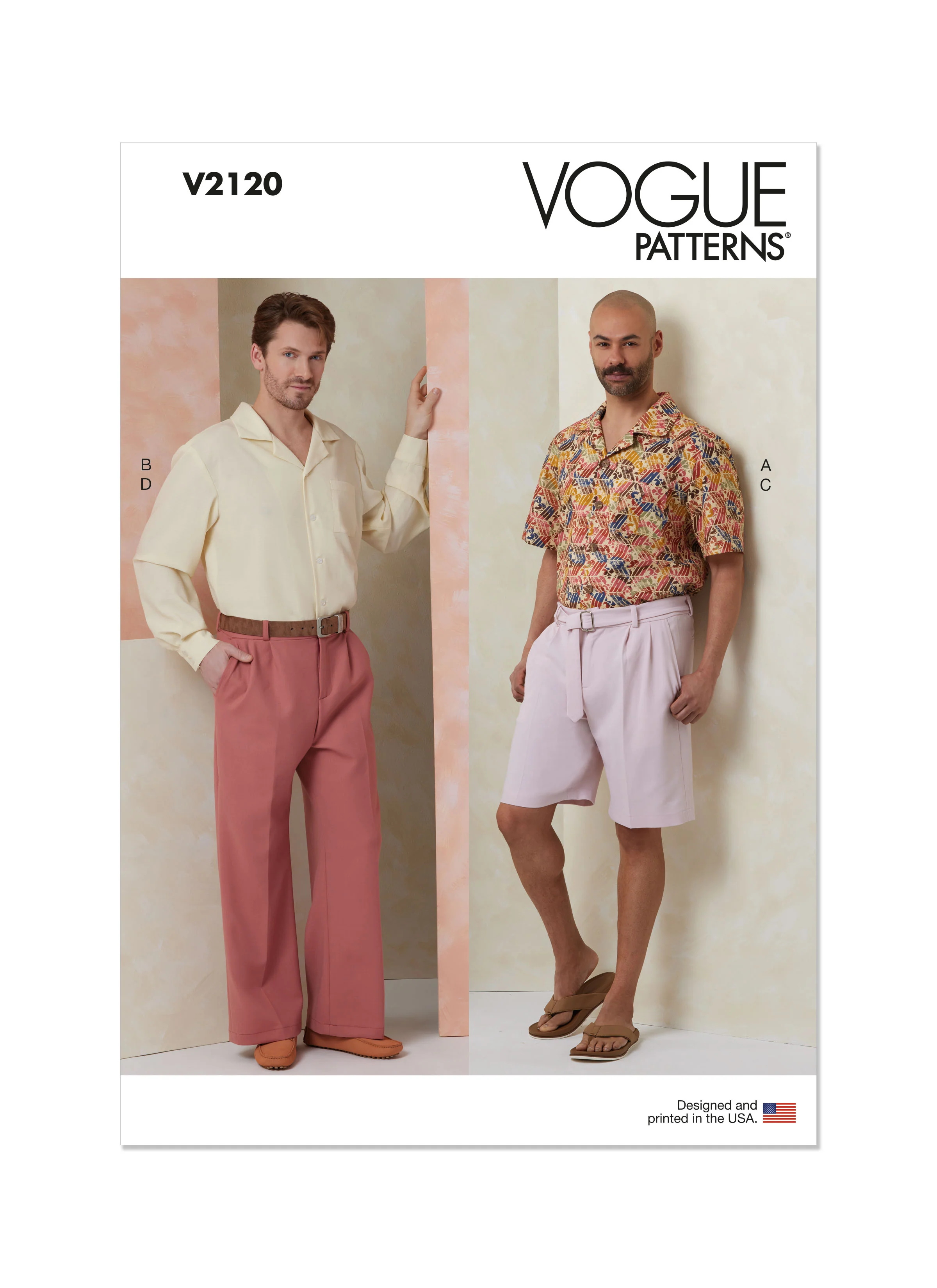 Vogue  Men's Shirt, Shorts, Trousers and Belt V2120 - Image 2