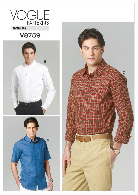 Vogue Men's Shirt V8759 - Image 2