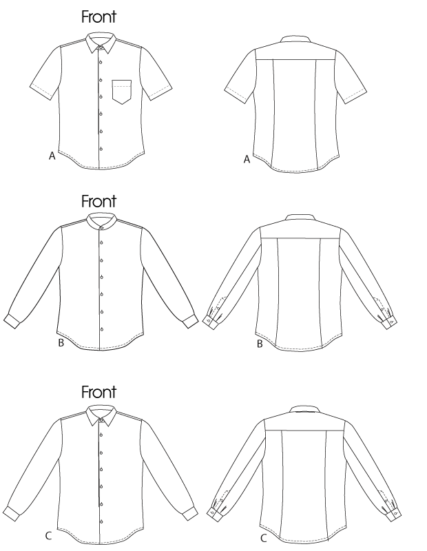 Vogue Men's Shirt V8759 - Image 7