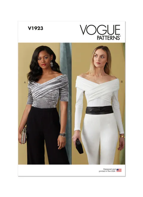 Vogue Off-The-Shoulder Bodysuit V1923 - Image 2
