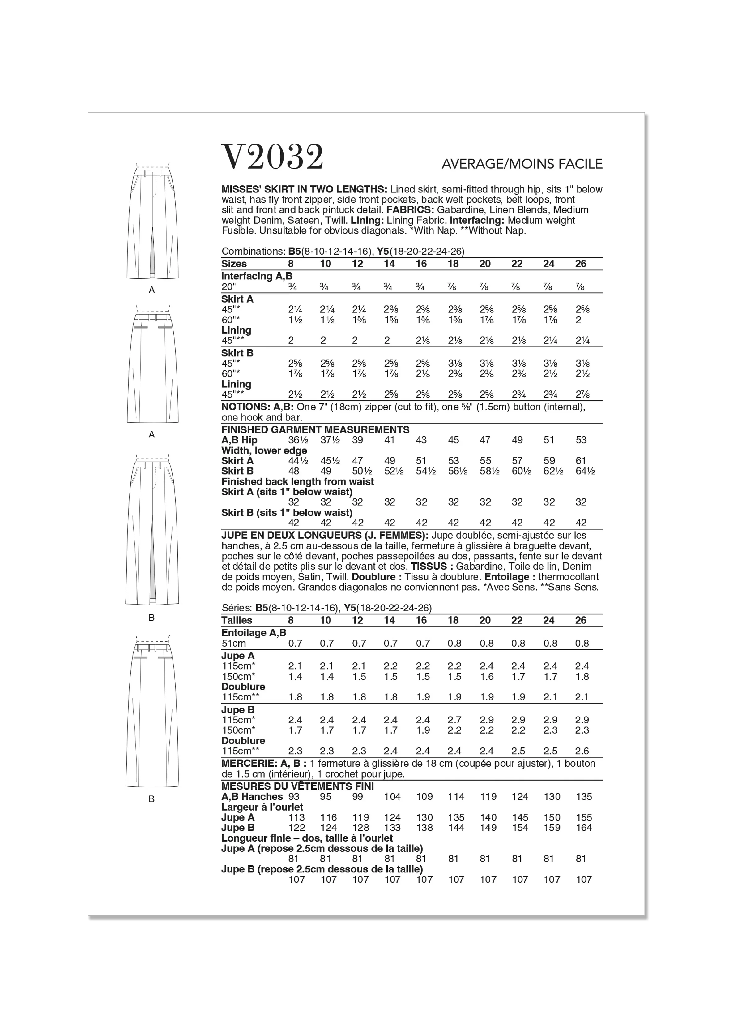 Vogue Skirt V2032 - Image 7