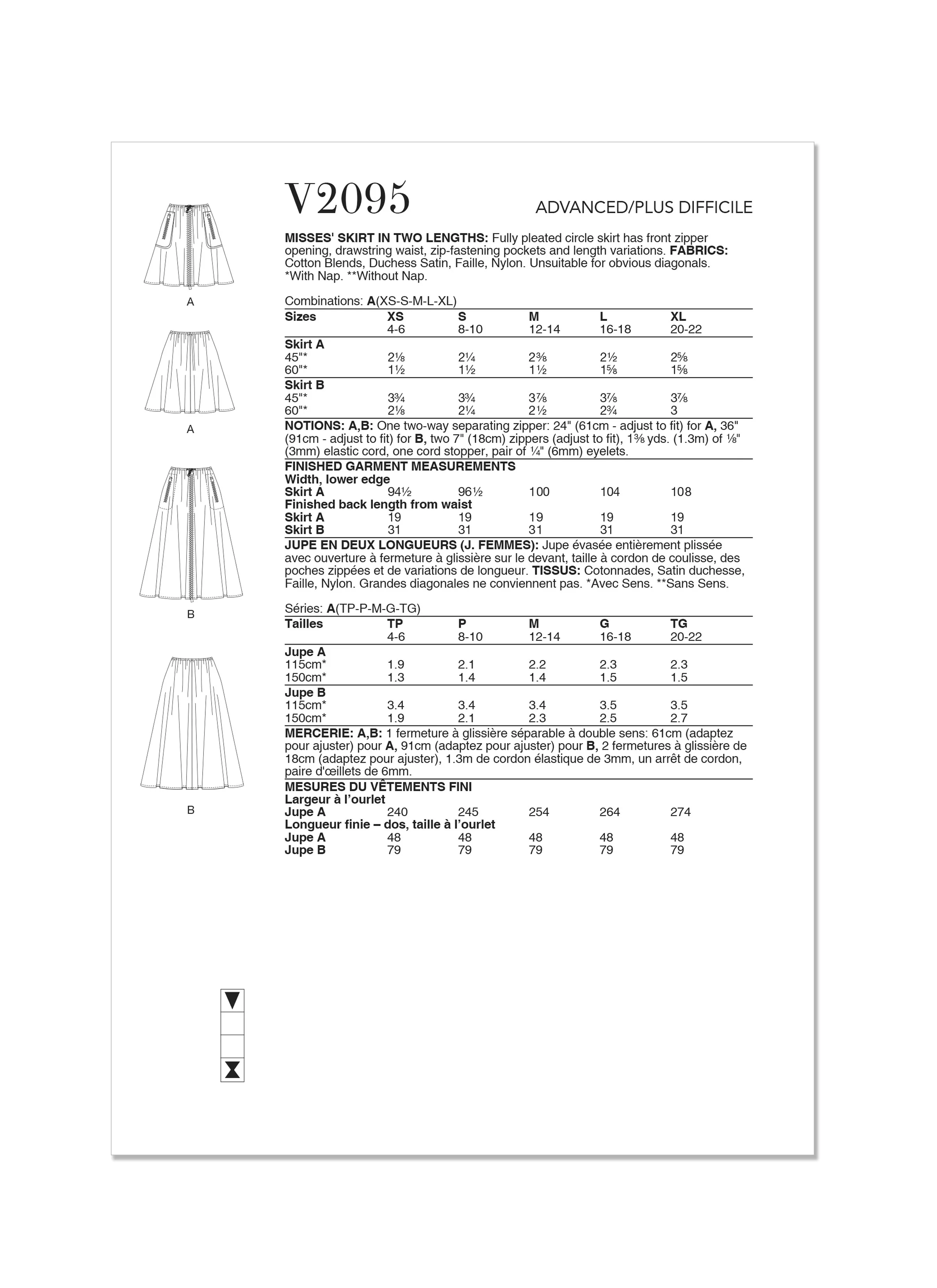 Vogue Skirt V2095 - Image 9