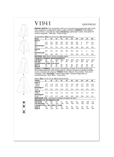 Vogue Skirts V1941 - Image 7