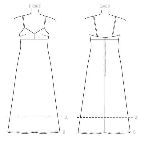 Vogue Slip-Style Dress V9278 - Image 7