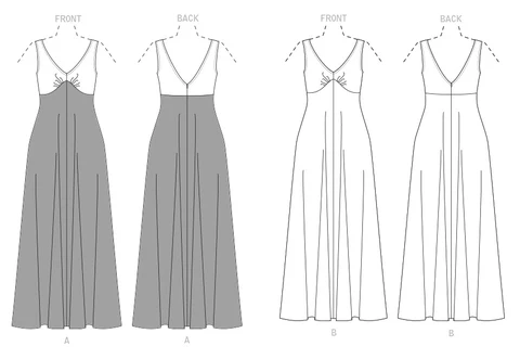 Vogue Special Occasion Dress V1842 - Image 6