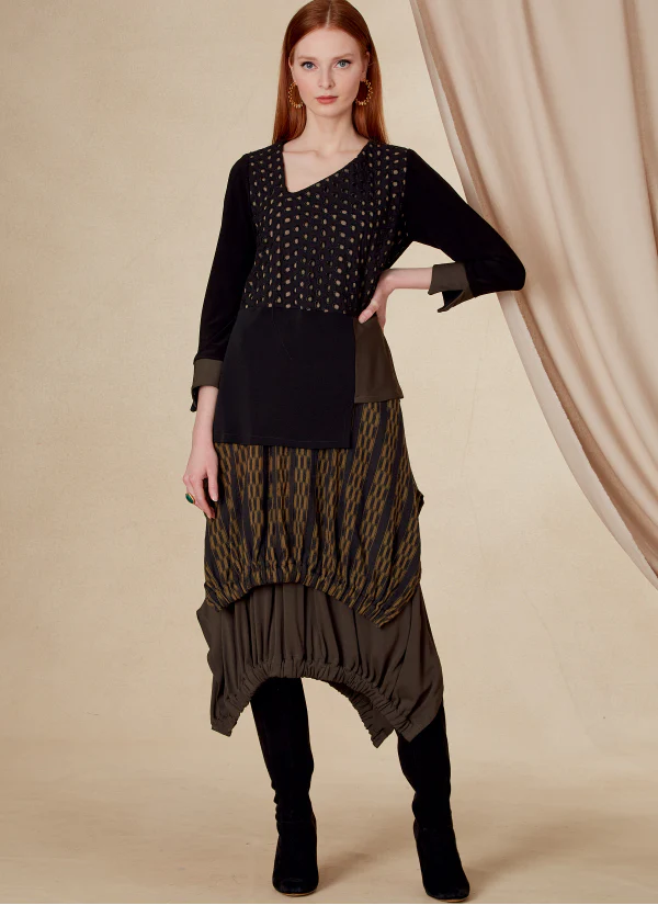 Vogue Top and Skirt V1820 - Image 3