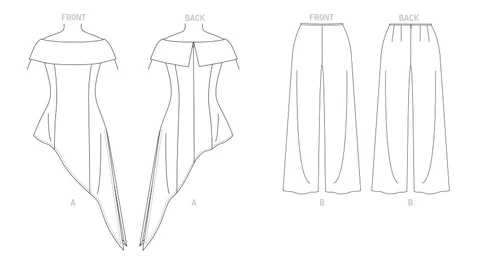 Vogue Top and Trousers V1869 - Image 4
