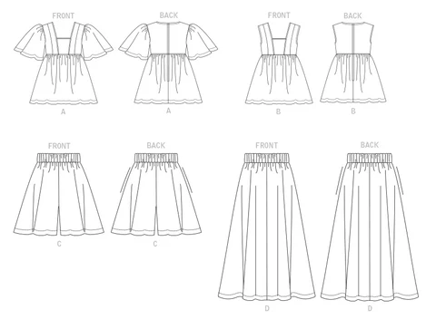 Vogue Top, Shorts and Skirt V1871 - Image 8
