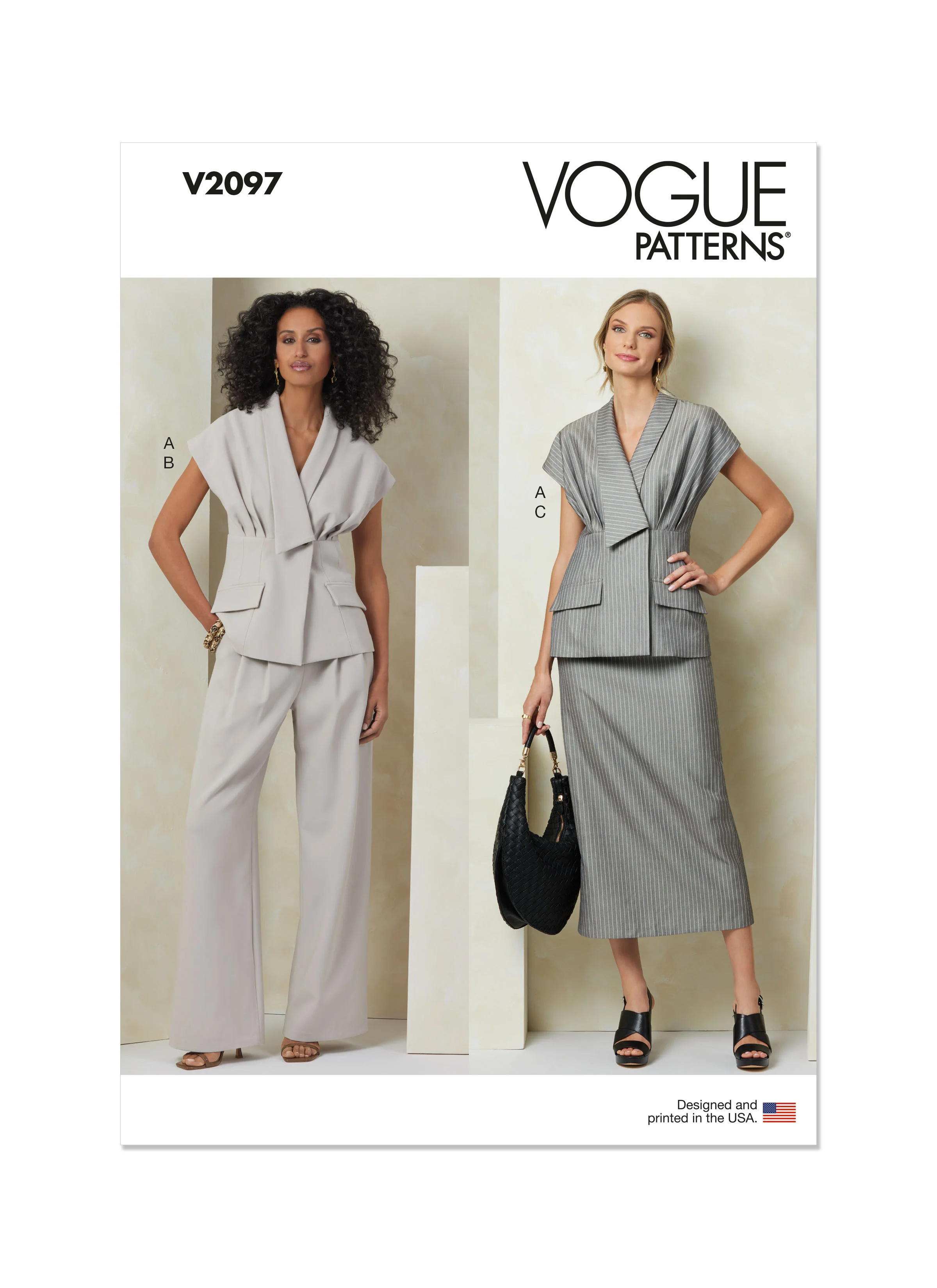 Vogue Top, Skirt and Trousers V2097 - Image 2