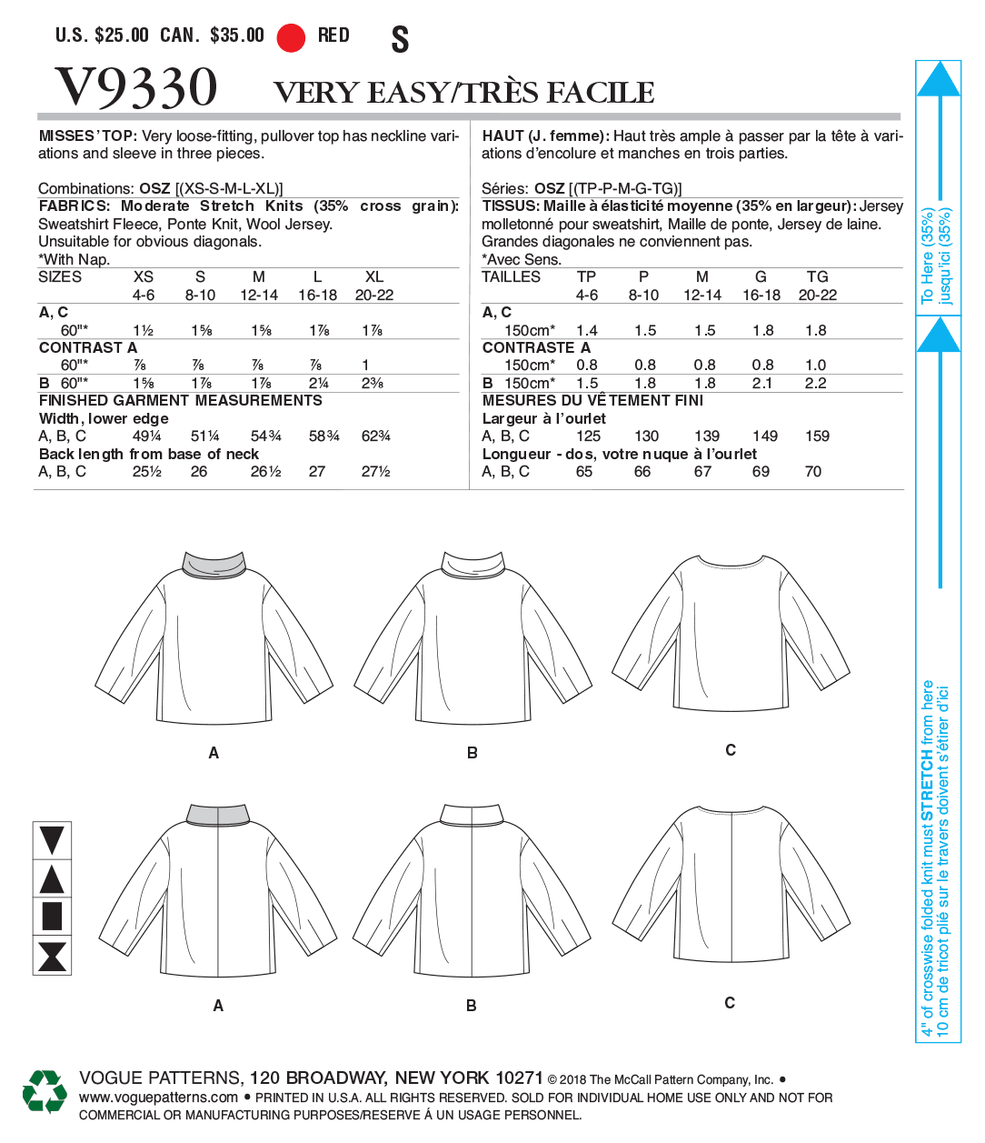 Vogue Top V9330 - Image 8