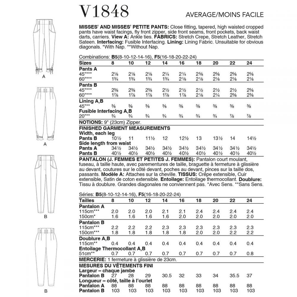 Vogue Trousers V1848 - Image 7