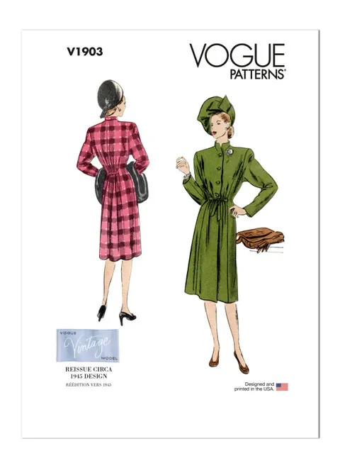 Vogue Vintage Coat V1903 - Image 2