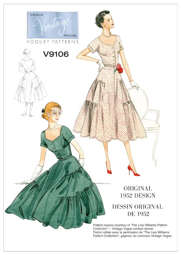 Vogue Vintage Dress V9106 - Image 6