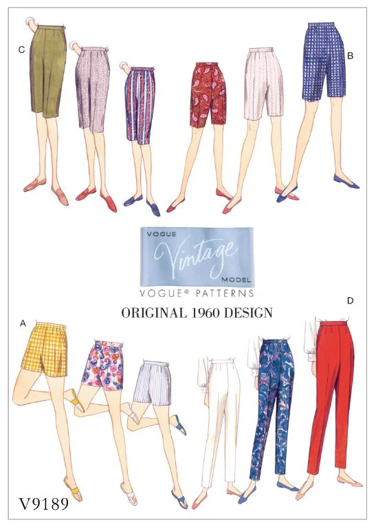 Vogue Vintage Shorts and Trousers V9189 - Image 7