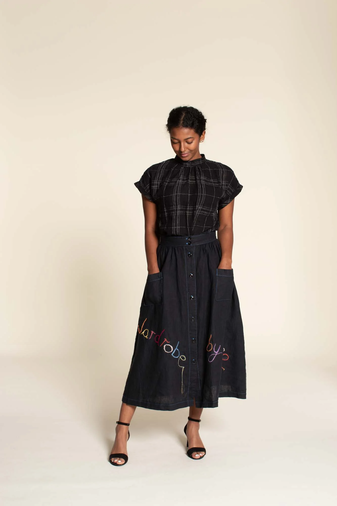 Wardrobe by Me Front Button Skirt - Image 2