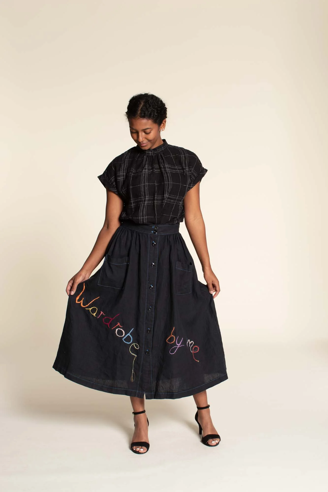 Wardrobe by Me Front Button Skirt - Image 3