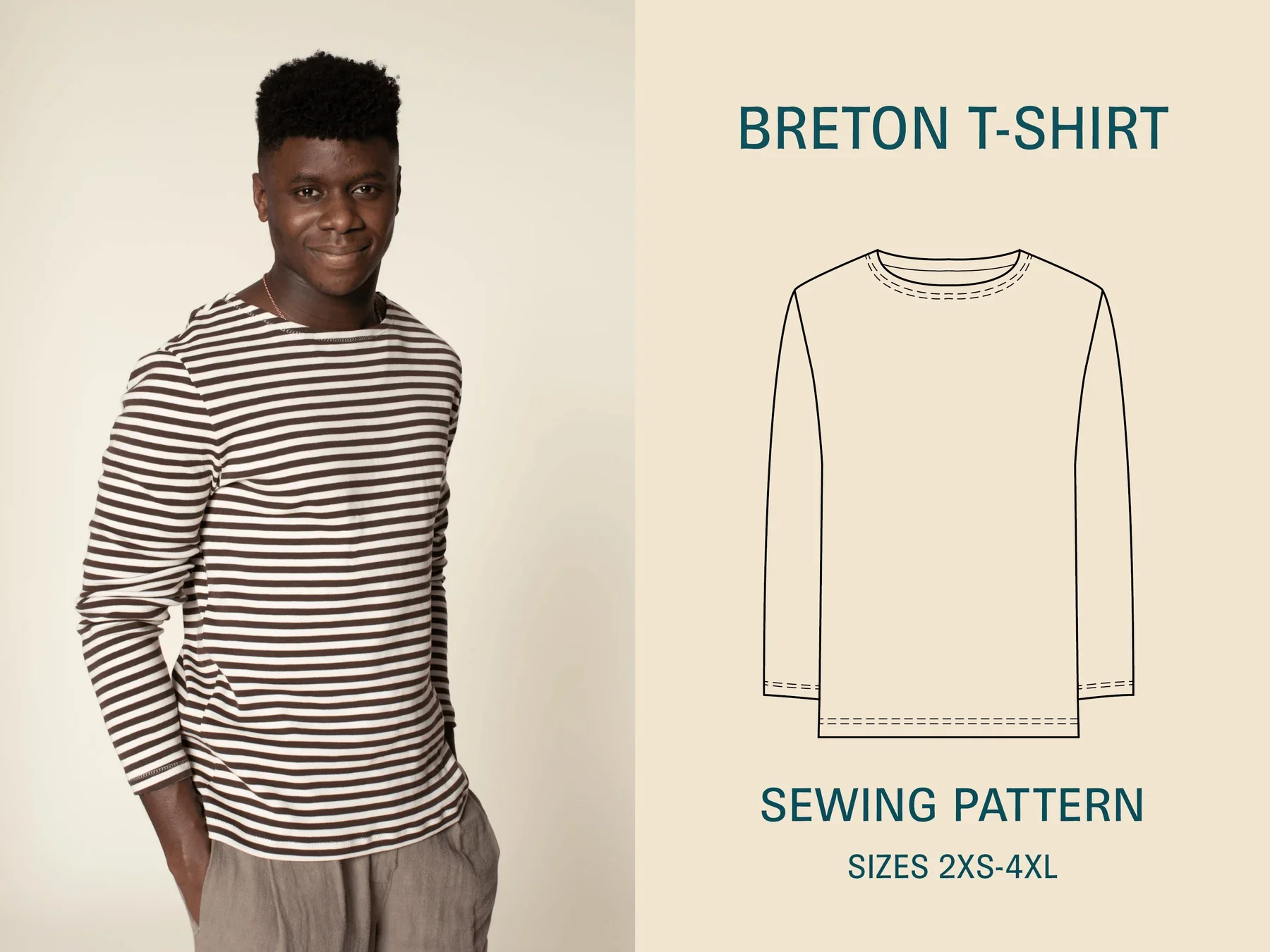 Wardrobe by Me Men's Breton T-shirt - Image 6