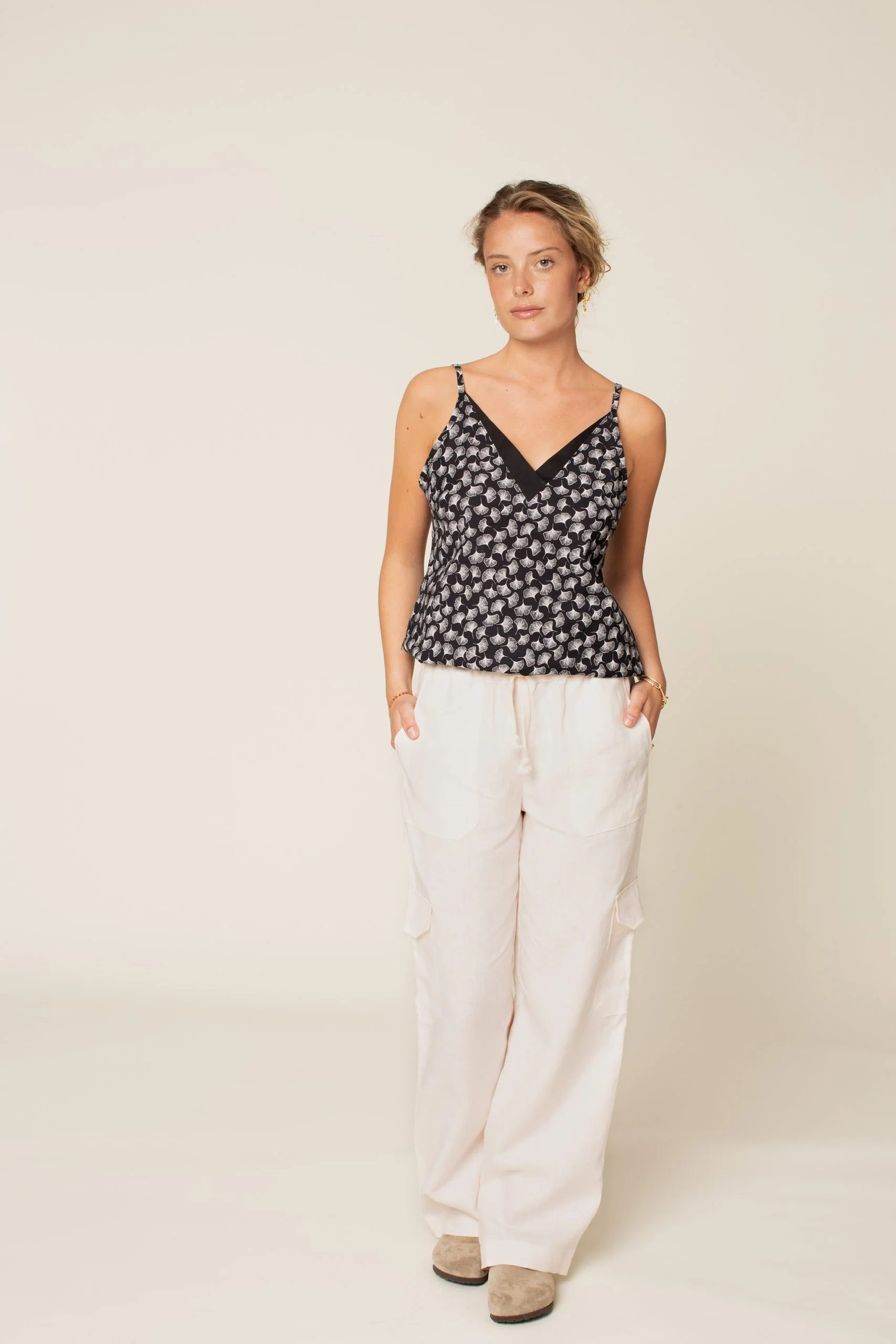 Wardrobe by Me V-neck Camisole - Printed copy shop (+£5.00)