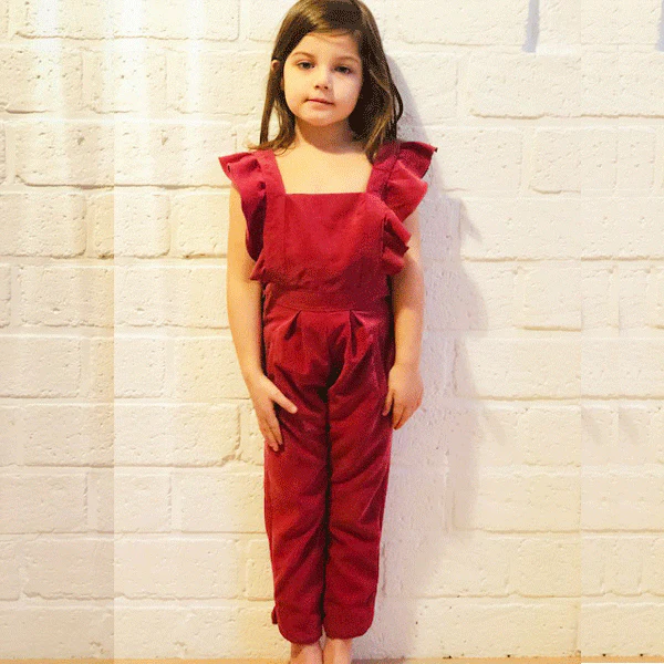 You Made My Day Children's 19th of January Ruffles Overall Pants - Printed copy shop (+£7.00)